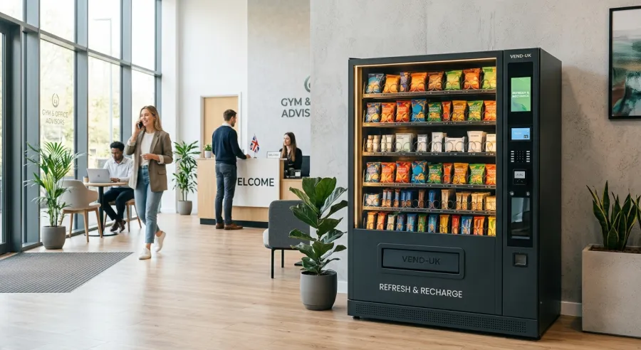 Expert Vending machine installed in an office reception area